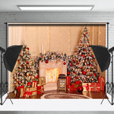 Lofaris Licht Funkeln Weihnachten Baum Kamin Weihnachten Hintergrund